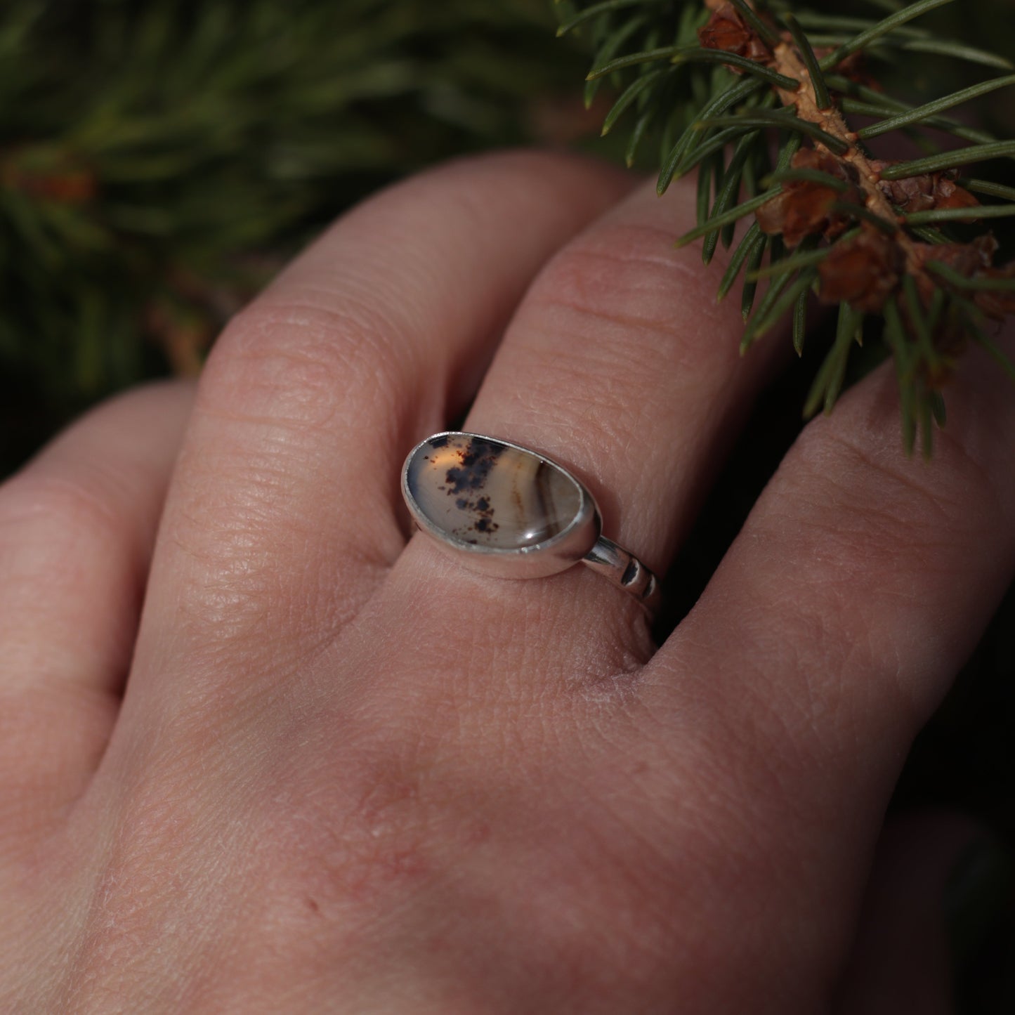 Montana Agate Ring Size 8