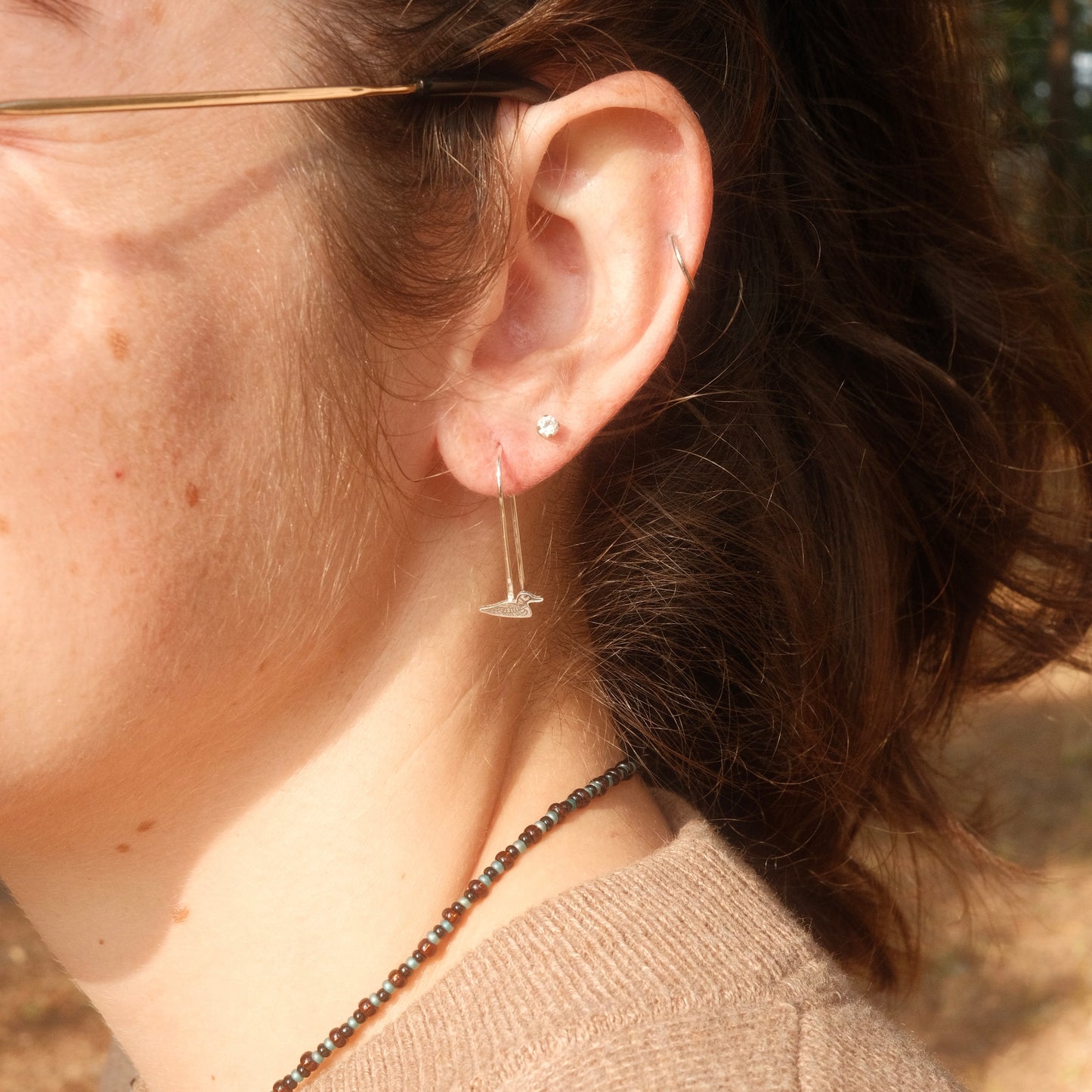 Loon Handcut Earrings