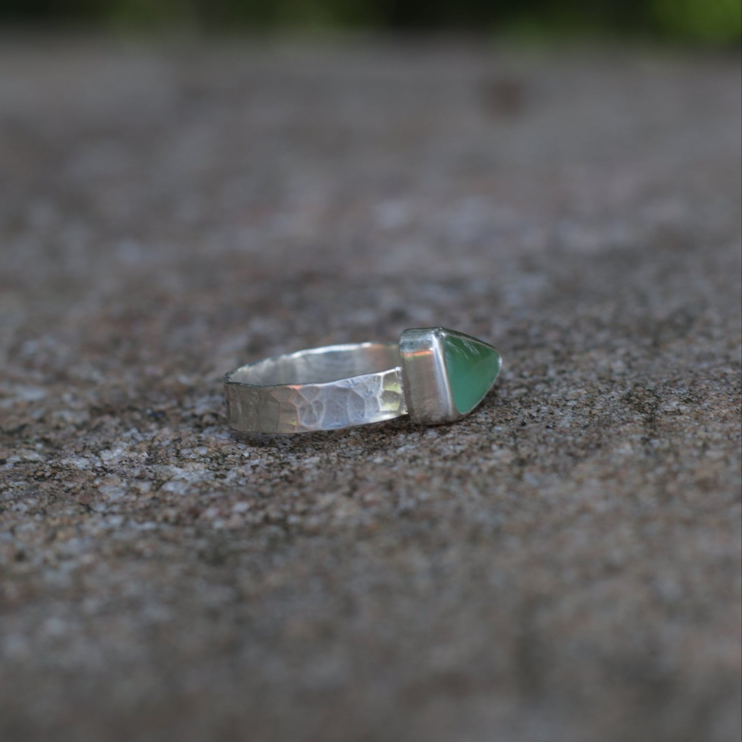Chrysoprase (grade AAA) Ring Size 7.5