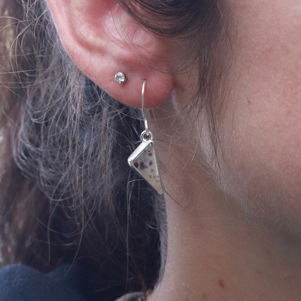 MT Agate Dockside Sterling Silver Earrings