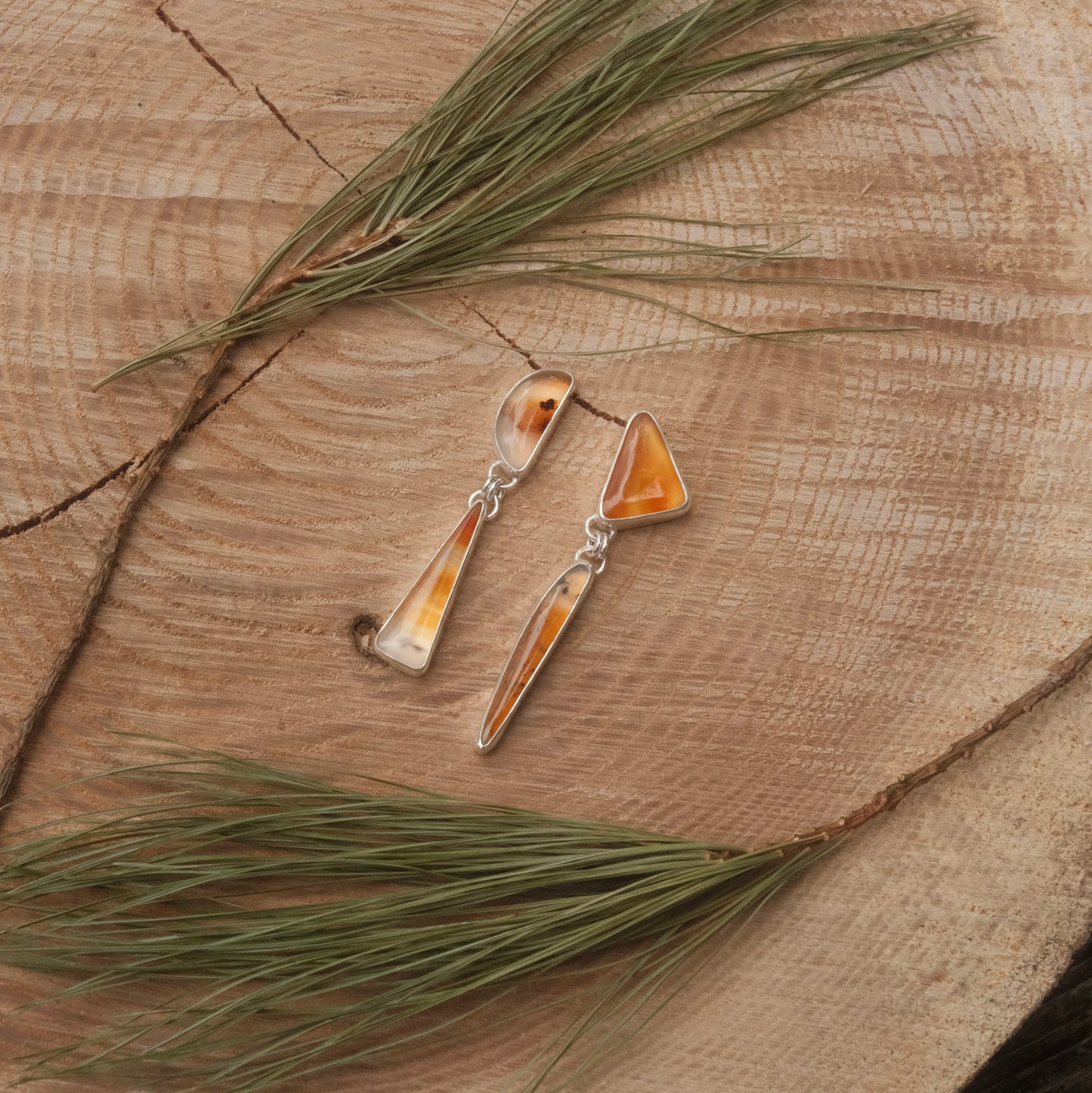 Golden Girl MT Agate Earrings