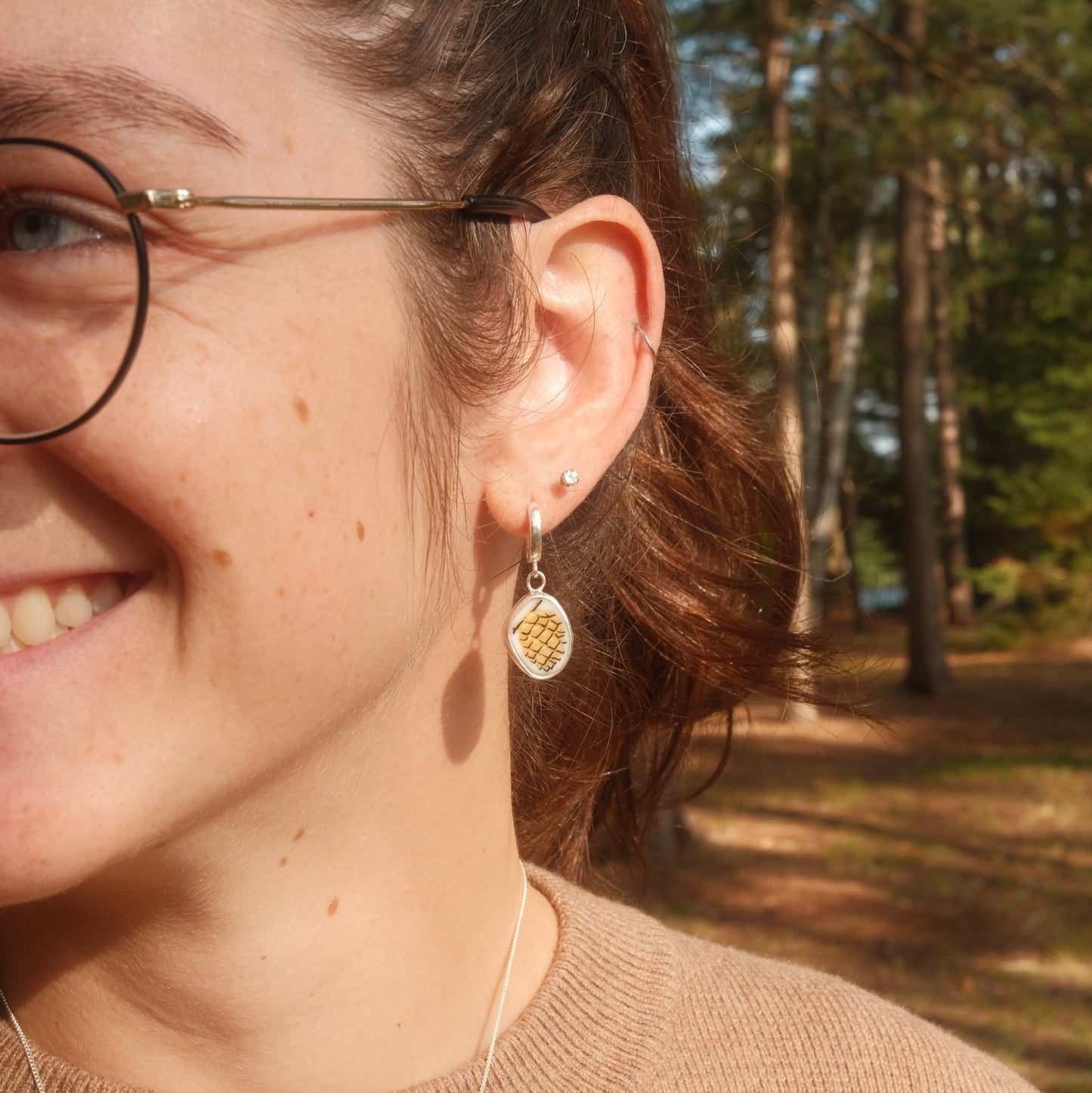 Pinecone Earrings