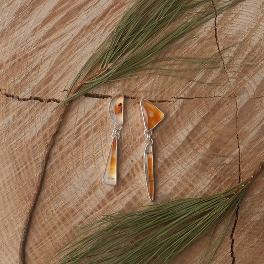 Golden Girl MT Agate Earrings