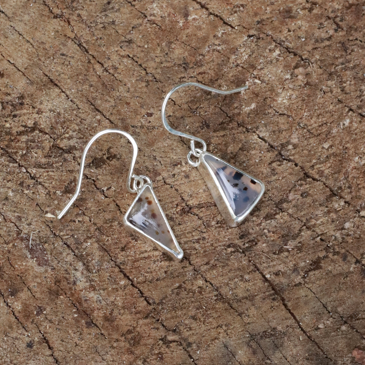 MT Agate Dockside Sterling Silver Earrings