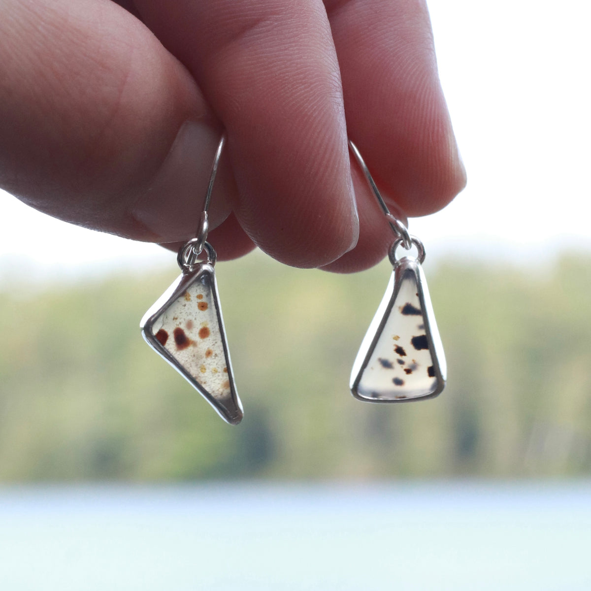 MT Agate Dockside Sterling Silver Earrings