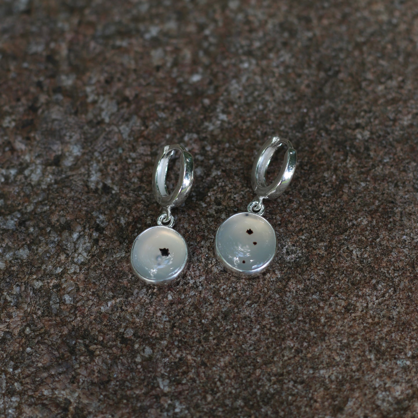 Cotton MT Agate Earrings