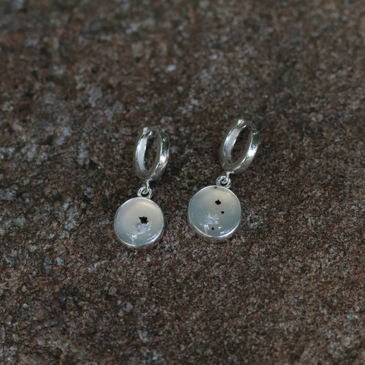 Cotton MT Agate Earrings