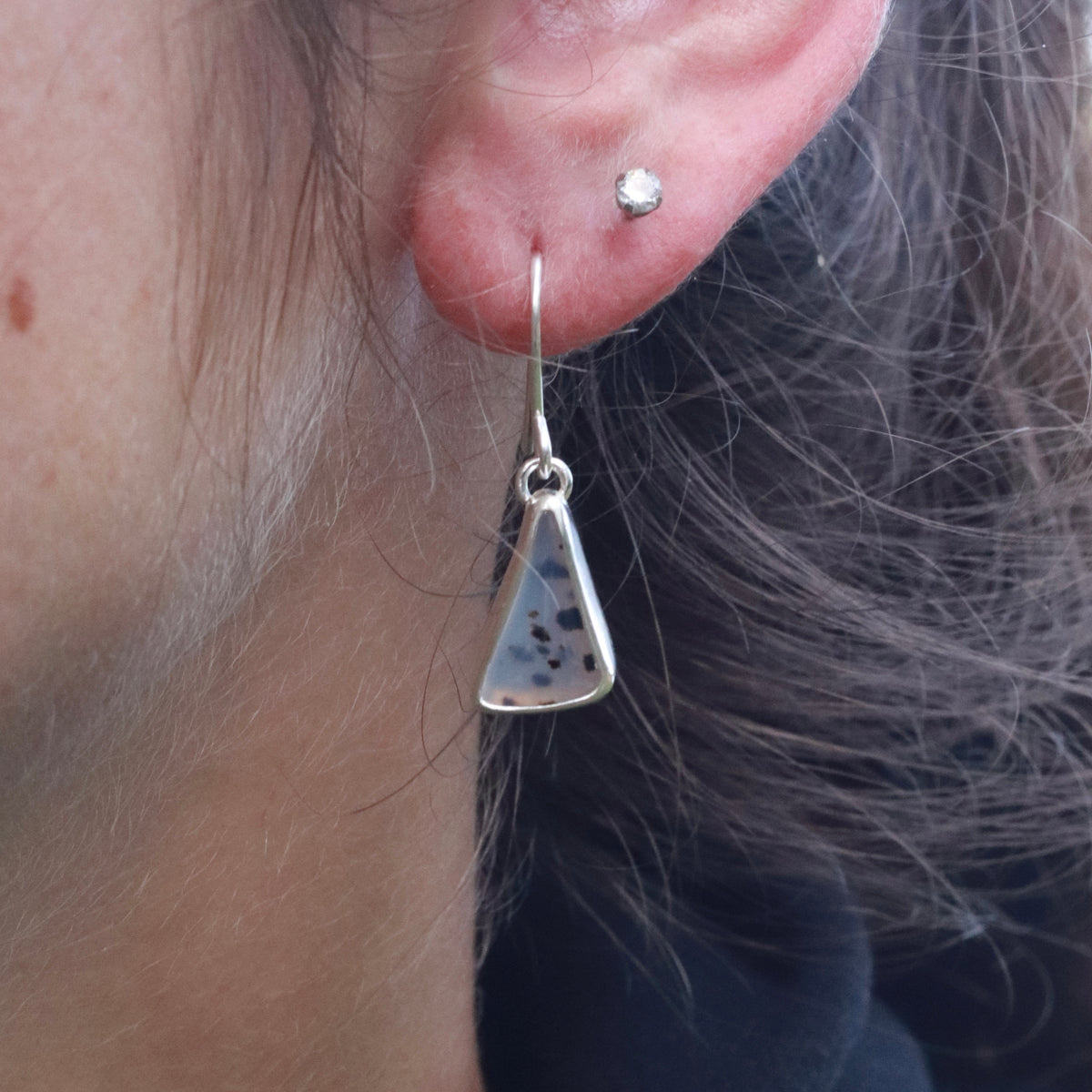 MT Agate Dockside Sterling Silver Earrings