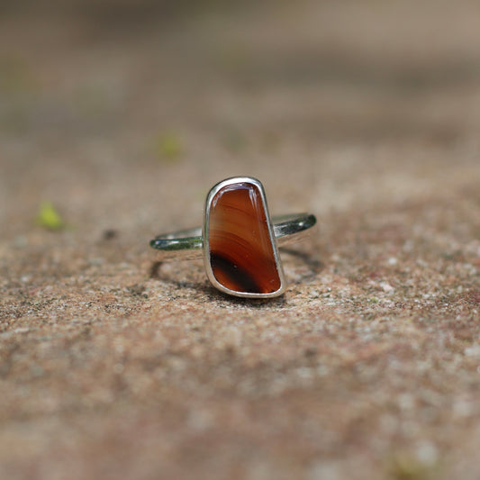 Pineduff MT Agate Ring / 8