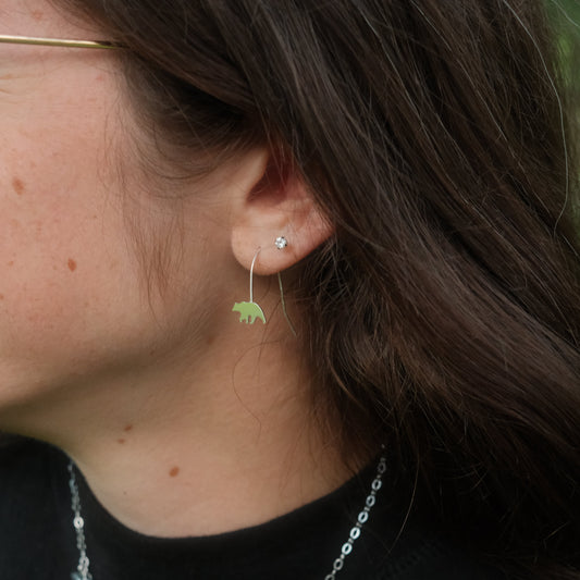 Bear Cutout Earrings