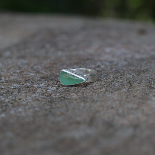 Chrysoprase (grade AAA) Ring Size 7.5
